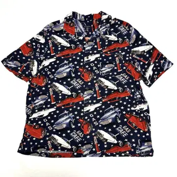 2XL george 미국 빈티지 알로하 셔츠 오버사이즈 남성용 미국차