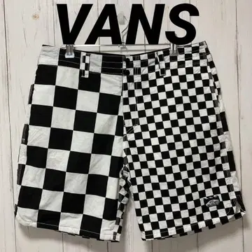 VANS 반스 체커 패턴 하프 팬츠 숏팬츠