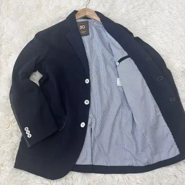 친콴타 테일러드 재킷 코튼 x 램 가죽 절개 이탈리아제 S