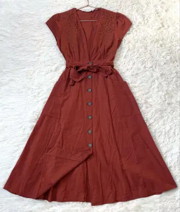 [새상품급] ZARA 시스루 리조트 자수 원피스