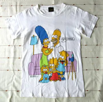 THE SIMPSONS 반팔 티셔츠 USA 양면 프린트 S 80s 90s