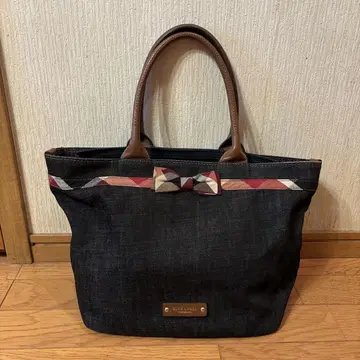 BLUE LABEL CRESTBRIDGE 데님 소재 토트백