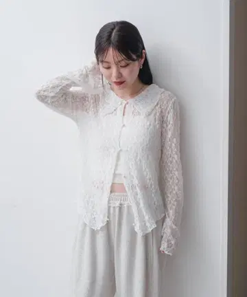 [Kastane] 카라 레이스 풀오버