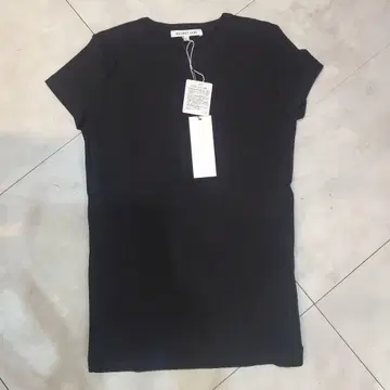 HELMUT LANG WIDE RIB BABY TEE S 블랙