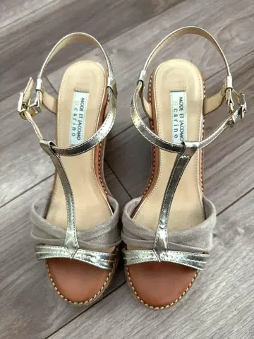 MODE ET JACOMO carino 웨지솔 샌들 24cm