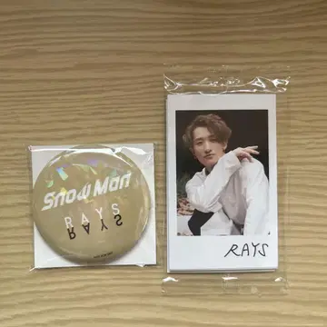 Snow Man RAYS 앨범 특전 거울캔 폴라로이드풍 포토 카드