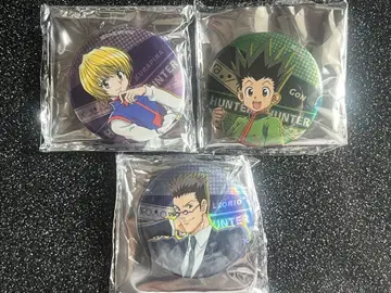 HUNTER x HUNTER 캔뱃지 3개 세트 크라피카, 곤, 레오리오