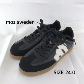 컨디션 최상 moz sweden 블랙 스니커즈 24.0 블랙