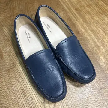 REGAL 네이비 가죽 로퍼