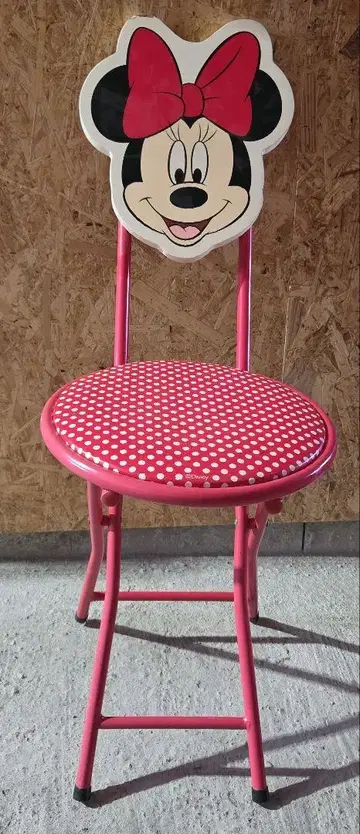 빈티지 쇼와 레트로 디즈니 미니 마우스 접이식 의자