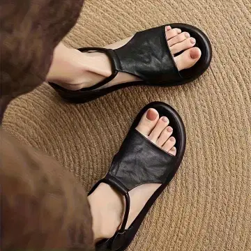 블랙 쪼리 스타일 컴포트 샌들 24cm