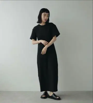 anuke 앤누크 벌룬 컷 원피스 블랙 38
