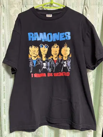 밴드T 90s USA 제작 라모 RAMONES