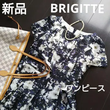 새상품 BRIGITTE 브리지트 원피스 세련.고급 꽃무늬 도쿄 스타일