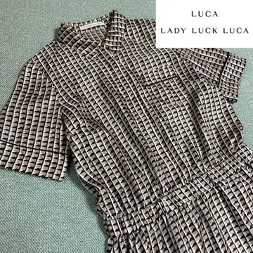 새상품급 LUCA/LADY LUCK LUCA 프린트 셔츠 원피스