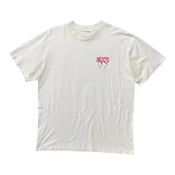 구제 의류 90S 빅독스 티셔츠 빈티지 세인트 버나드 프린트