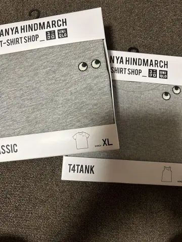 UNIQLO 안야 힌드마치 슬라브 T셔츠, 탱크탑 XL