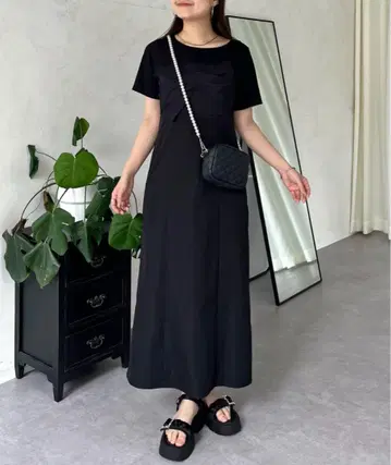 프로즈베르 프론트 리본 뷔스티에 도킹 원피스