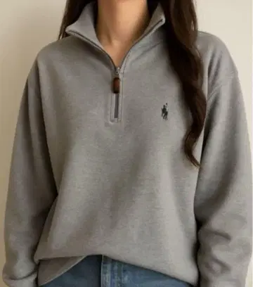 인기 Polo by Ralph Lauren 하프 지퍼 여성용 M-L