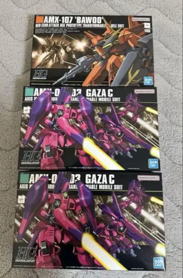 HGUC 바우 가자C 2체 세트 액시즈 더블 제타 건담