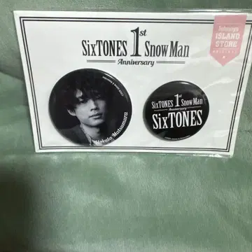 SixTONES 1st Snow Man Anniversary 핀 배지