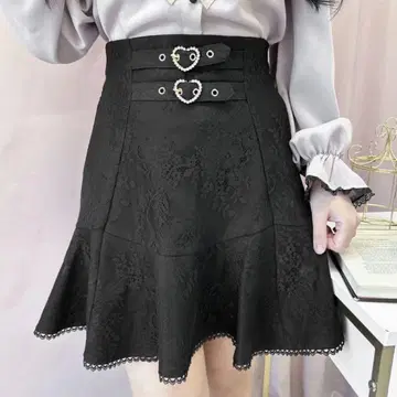 ROJITA 머메이드 미니 스커트 블랙
