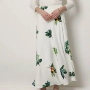 CADUNE 그린 리프 스커트 34 SS
