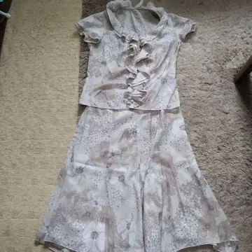 꽃무늬 프릴 셋업