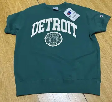미사용 새상품 Champion DETROIT 그린 티셔츠 S
