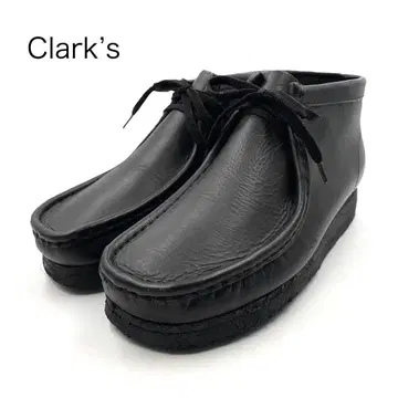 [컨디션 최상] Clarks 클락스 왈라비 부츠 스웨이드 블랙 UK8