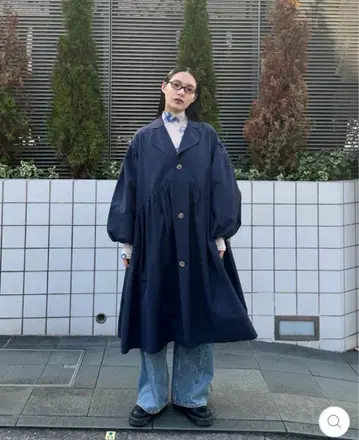 poppy 아사기뇨 벌룬 스프링 코트