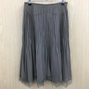 23구 밑단 레이스 플레어 스커트 F0807A05