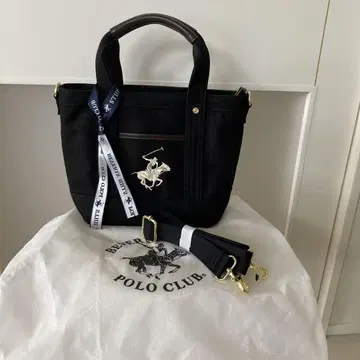 Polo Club 블랙 캔버스 2way 백