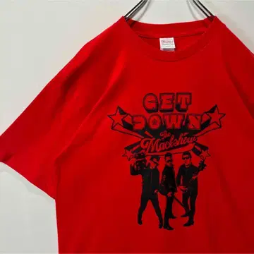 더 맥쇼 밴드 티셔츠 L 사이즈 GET DOWN 프로모 T 레드