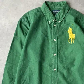13764 Ralph Lauren 빅 포니 자수 로고 코튼 셔츠