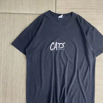 90s cats 캐츠 뮤지컬 티셔츠 블랙 L-XL