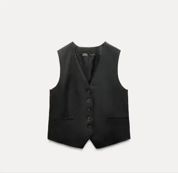 ZARA 린넨 테일러드 베스트 사이즈 M 미사용 새상품