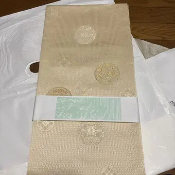 금실 꽃무늬 자수 후쿠로 오비