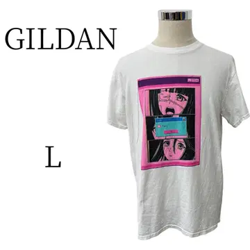 새상품급 GILDAN 길단 화이트 티셔츠 L