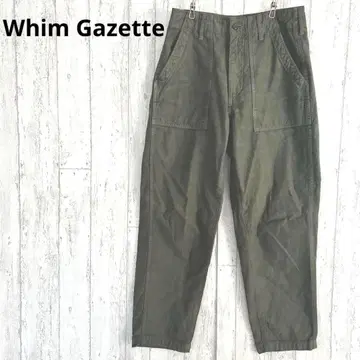 윔 가제트 Whim gazette 크롭 팬츠 [M] 카고 카키