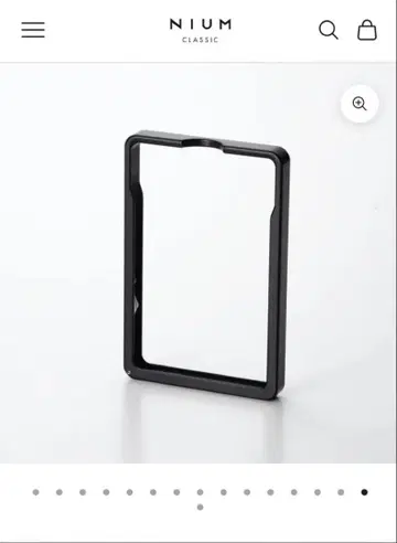 NIUM Classic 카드 케이스 프레임형 블랙