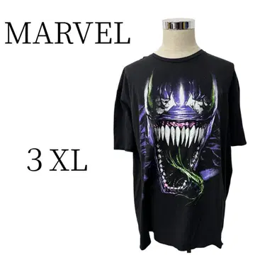 새상품급 MARVEL 마블 블랙 티셔츠 3XL (4L)