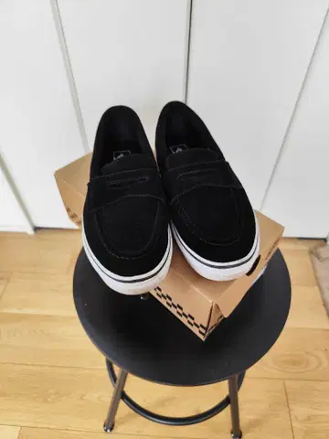 VANS 블랙 로퍼 V196CF 27.5cm