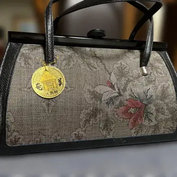 오시마 명주 꽃무늬 핸드백