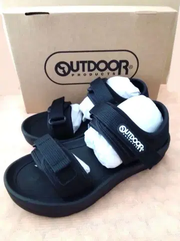 OUTDOOR 여성용 블랙 스포츠 샌들 23cm 미사용 새상품