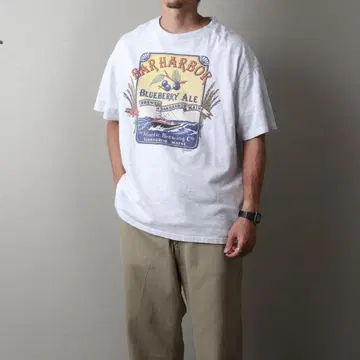 1990's Printed 티셔츠 'blueberry ale'