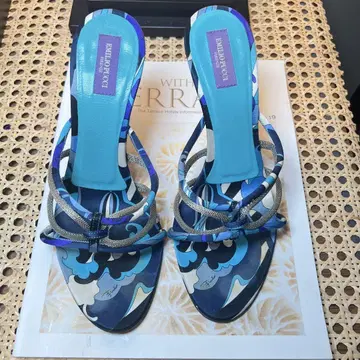 EMILIO PUCCI 플립플랍 힐 샌들 고급