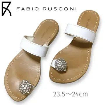 파비오 루스코니 FABIO RUSCONI 화이트 비쥬 샌들 37