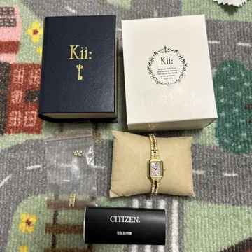 CITIZEN 솔라 손목시계 kii: 골드