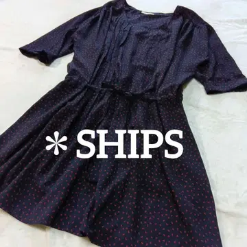 SHIPS 쉽스 넉넉한 네이비 튜닉 FREE